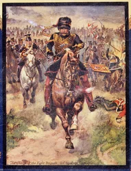 La carga de la Brigada Ligera liderada por Lord Cardigan, ilustración para 